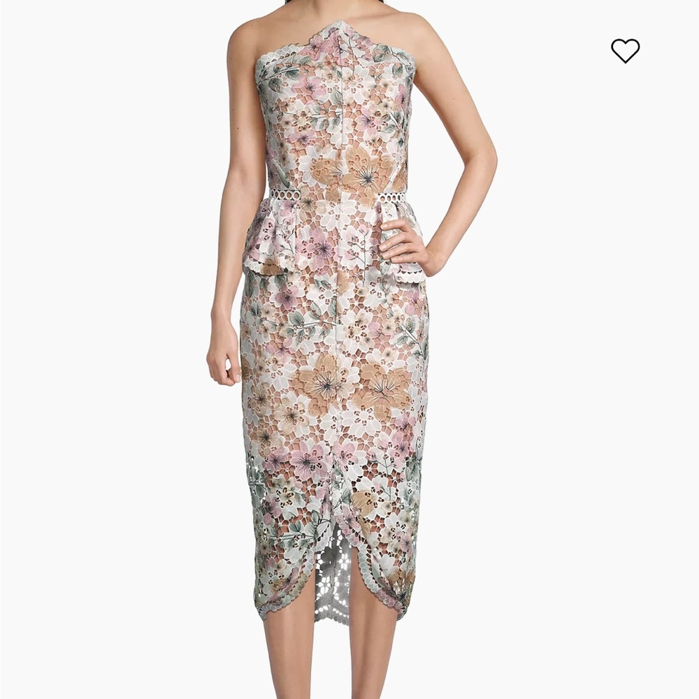 Elliatt Times Peplum Lace Midi-Dress